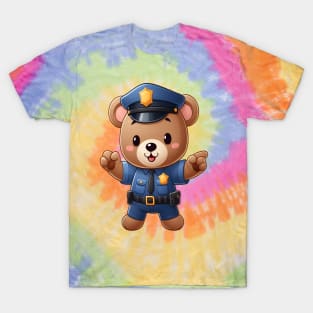 Cute Police Bear Kawaii T-Shirt